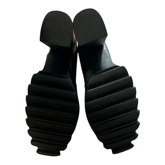 Dolls Kill iconic current mood Black Heeled NOLA Boot Platforms - Picture 6 of 6